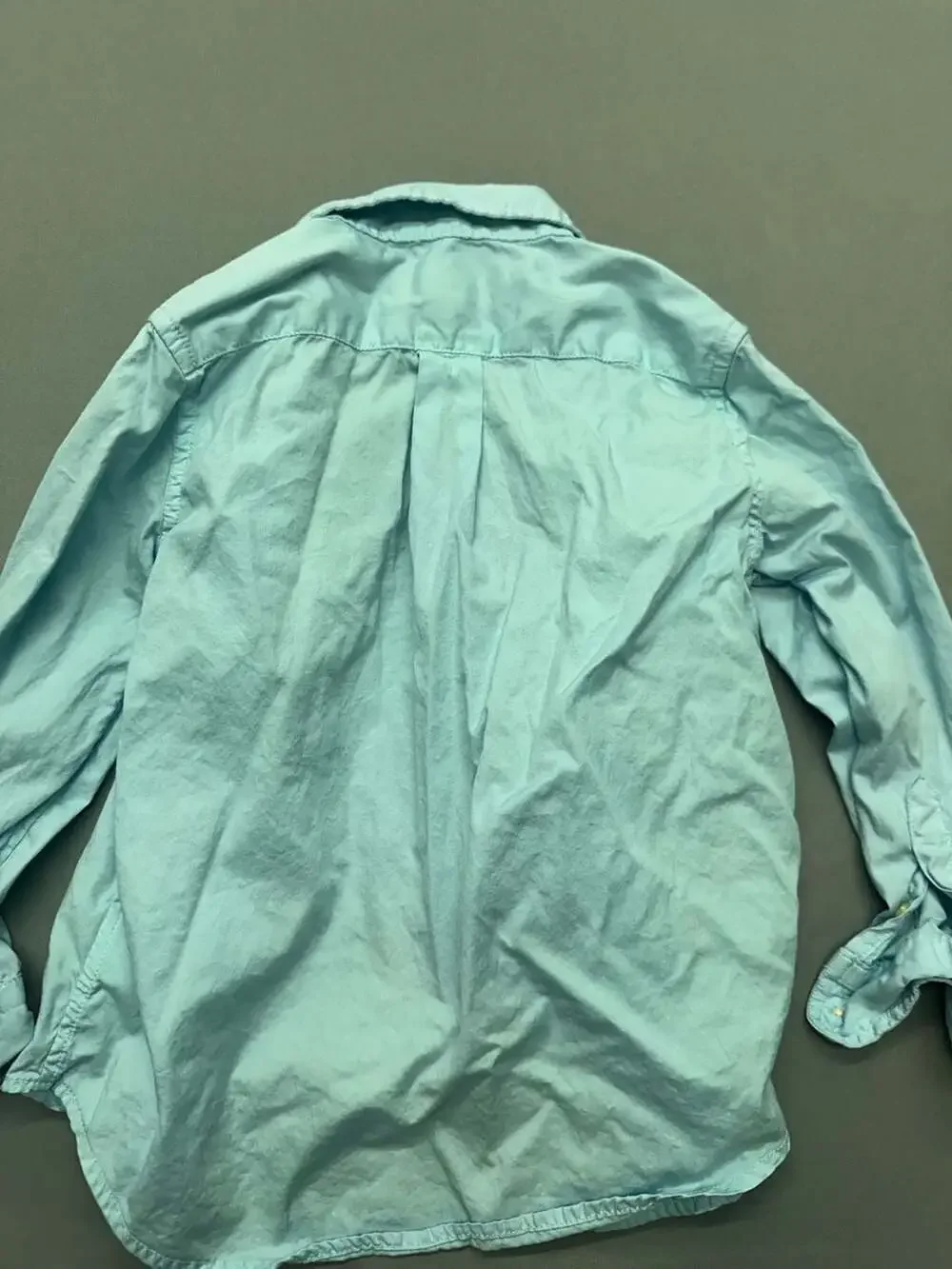 Ralph Lauren Boys Light Blue Long Sleeve Button-Down Oxford Shirt Size 4/4T